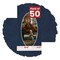 Navy Suede Mat Board for 8x16 Frames - Oval Opening for 6x12 Photos